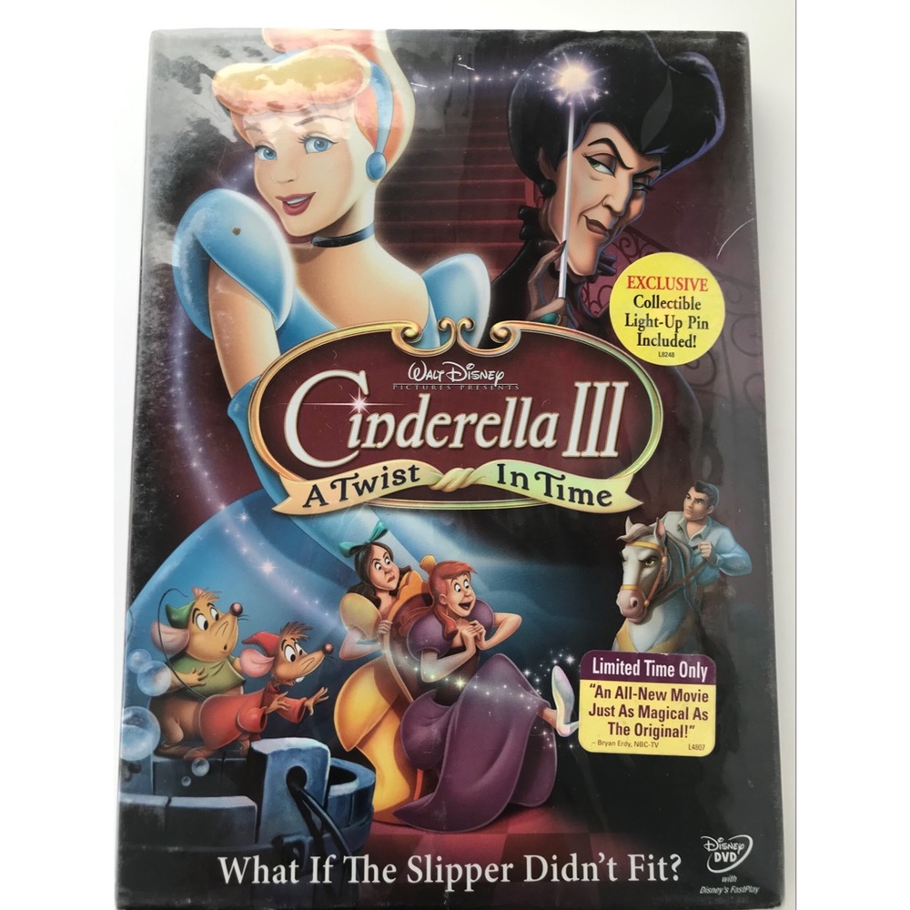 Cinderella 3: A Twist in Time Walt Disney DVD New Factory Sealed